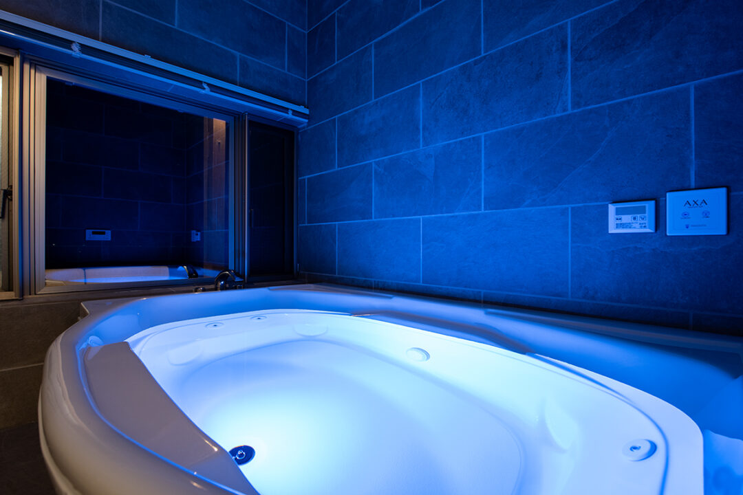 疲れを癒やすジャグジーバス